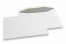 Hvide kuverter af papir, 162 x 229 mm (C5), 90 g, fugtgummieret, vægt ca. 7 g pr. stk.  | PIT Packaging.dk | Alle-konvolutter