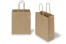 Papirsposer med hank snoet - brun stribet, 180 x 80 x 220 mm, 90 g | PIT Packaging.dk | Alle-konvolutter