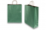 Papirsposer med hank snoet - mørkegrøn metallisk, 320 x 120 x 410 mm, 100 g | PIT Packaging.dk | Alle-konvolutter