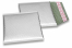 ECO boblekuvert af mat metallisk plast - sølv 165 x 165 mm | PIT Packaging.dk | Alle-konvolutter