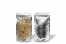 Ståposer transparent og metalliske - sølvmetallisk, 130 x 225 x 70 mm - 500 ml | PIT Packaging.dk | Alle-konvolutter