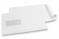 Almindelige rudekonvolutter, 176 x 250 mm, 90 g, rude til venstre 45 x 90 mm, rude positioneret 20 mm fra venstre og 60 mm fra bunden, selvklæbende med dækstrimmel  | PIT Packaging.dk | Alle-konvolutter