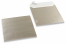Sølvfarvede kuverter med perlemorseffekt - 170 x 170 mm | PIT Packaging.dk | Alle-konvolutter