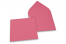 Farvede kuverter til lykønskningskort - Pink, 155 x 155 mm | PIT Packaging.dk | Alle-konvolutter