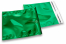 Grønne metallisk foliekuverter - 165 x 165 mm | PIT Packaging.dk | Alle-konvolutter