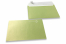 Limegrønne kuverter med perlemorseffekt - 162 x 229 mm | PIT Packaging.dk | Alle-konvolutter