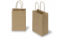 Papirsposer med hank snoet - brun stribet, 140 x 80 x 210 mm, 90 g | PIT Packaging.dk | Alle-konvolutter