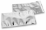 Sølv metallisk foliekuverter - 114 x 229 mm | PIT Packaging.dk | Alle-konvolutter