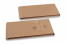 Kuverter med snøreluk - 110 x 220 x 25 mm, brun | PIT Packaging.dk | Alle-konvolutter
