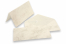 Marmoreret kuverter (110 x 220 mm) og kort (105 x 210 mm) - marmoreret brun, uden foret inderside | PIT Packaging.dk | Alle-konvolutter