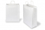 Papirsposer med hank snoet - hvid, 320 x 140 x 420 mm, 100 g | PIT Packaging.dk | Alle-konvolutter