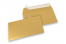 Farvede kuverter - Guldmetallisk, 114 x 162 mm  | PIT Packaging.dk | Alle-konvolutter