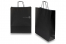 Papirsposer med hank snoet - sort, 320 x 120 x 410 mm, 100 g | PIT Packaging.dk | Alle-konvolutter