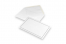 Kuverter til begravelseskort - Hvid + dobbelt kant, 120 x 185 mm | PIT Packaging.dk | Alle-konvolutter