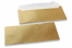 Guldfarvede kuverter med perlemorseffekt - 110 x 220 mm | PIT Packaging.dk | Alle-konvolutter