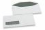 Rudekuverter, hvid, 114 x 229 mm (C5/6), rude til venstre 30 x 100 mm, rude positioneret 15 mm fra venstre og 20 mm fra bunden, 80 g, fugtgummieret | PIT Packaging.dk | Alle-konvolutter