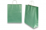 Papirsposer med hank snoet - grøn metallisk, 320 x 120 x 410 mm, 100 g | PIT Packaging.dk | Alle-konvolutter