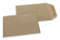 Små kuverter i farve - Brunt kraftpapir, 85 x 125 mm | PIT Packaging.dk | Alle-konvolutter
