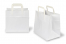 Papirsposer med hank foldbar - hvid, 260 x 175 x 245 mm | PIT Packaging.dk | Alle-konvolutter
