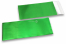 Grønne farvede mat metallisk foliekuverter - 110 x 220 mm | PIT Packaging.dk | Alle-konvolutter