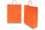 Papirsposer med hank snoet - orange, 320 x 120 x 410 mm, 100 g | PIT Packaging.dk | Alle-konvolutter