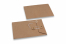 Kuverter med snøreluk - 114 x 162 mm, brun | PIT Packaging.dk | Alle-konvolutter