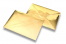 Glansfulde kuverter i guldmetallic | PIT Packaging.dk | Alle-konvolutter