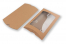 Brune pudeæsker - 162 x 229 mm - med rude 120 x 180 mm | PIT Packaging.dk | Alle-konvolutter