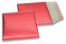 ECO boblekuvert af metallisk plast - rød 165 x 165 mm | PIT Packaging.dk | Alle-konvolutter