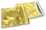 Guld metallisk foliekuverter - 220 x 220 mm | PIT Packaging.dk | Alle-konvolutter