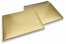 ECO boblekuvert af mat metallisk plast - guld 320 x 425 mm | PIT Packaging.dk | Alle-konvolutter