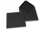 Farvede kuverter til lykønskningskort - Sort, 155 x 155 mm | PIT Packaging.dk | Alle-konvolutter