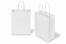 Papirsposer med hank snoet - hvid, 180 x 80 x 220 mm, 90 g | PIT Packaging.dk | Alle-konvolutter