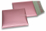 ECO boblekuvert af mat metallisk plast - roseguld 165 x 165 mm | PIT Packaging.dk | Alle-konvolutter