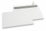 Hvide kuverter af papir, 162 x 229 mm (C5), 90 g, selvklæbende med dækstrimmel, vægt ca. 7 g pr. stk.  | PIT Packaging.dk | Alle-konvolutter