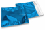 Blå metallisk foliekuverter - 220 x 220 mm | PIT Packaging.dk | Alle-konvolutter