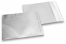 Sølv farvede mat metallisk foliekuverter - 165 x 165 mm | PIT Packaging.dk | Alle-konvolutter