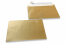 Guldfarvede kuverter med perlemorseffekt - 162 x 229 mm | PIT Packaging.dk | Alle-konvolutter