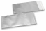 Sølv farvede mat metallisk foliekuverter - 110 x 220 mm | PIT Packaging.dk | Alle-konvolutter