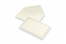 Kuverter til begravelseskort - Cremefarvet + dobbelt kant, 120 x 185 mm | PIT Packaging.dk | Alle-konvolutter