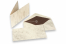 Marmoreret kuverter (96 x 181 mm) og kort (90 x 173 mm) - marmoreret brun - foret inderside brun | PIT Packaging.dk | Alle-konvolutter