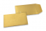 Små kuverter i farve - Guld, 65 x 105 mm | PIT Packaging.dk | Alle-konvolutter