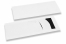 Bestikposer hvid med snit + sort serviet | PIT Packaging.dk | Alle-konvolutter