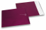 Bourgogne farvede mat metallisk foliekuverter  - 165 x 165 mm | PIT Packaging.dk | Alle-konvolutter
