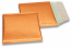 ECO boblekuvert af metallisk plast - orange 165 x 165 mm | PIT Packaging.dk | Alle-konvolutter