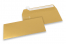Farvede kuverter - Guldmetallisk, 110 x 220 mm  | PIT Packaging.dk | Alle-konvolutter