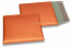 ECO boblekuvert af mat metallisk plast - orange 165 x 165 mm | PIT Packaging.dk | Alle-konvolutter