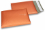 ECO boblekuvert af mat metallisk plast - orange 180 x 250 mm | PIT Packaging.dk | Alle-konvolutter