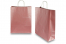 Papirsposer med hank snoet - rosa metallisk, 320 x 120 x 410 mm, 100 g | PIT Packaging.dk | Alle-konvolutter
