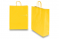 Papirsposer med hank snoet - gul, 320 x 120 x 410 mm, 100 g | PIT Packaging.dk | Alle-konvolutter